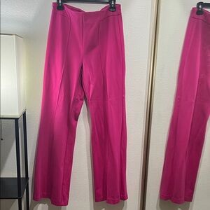 Elegant Fuchsia Wide-Leg Pants
